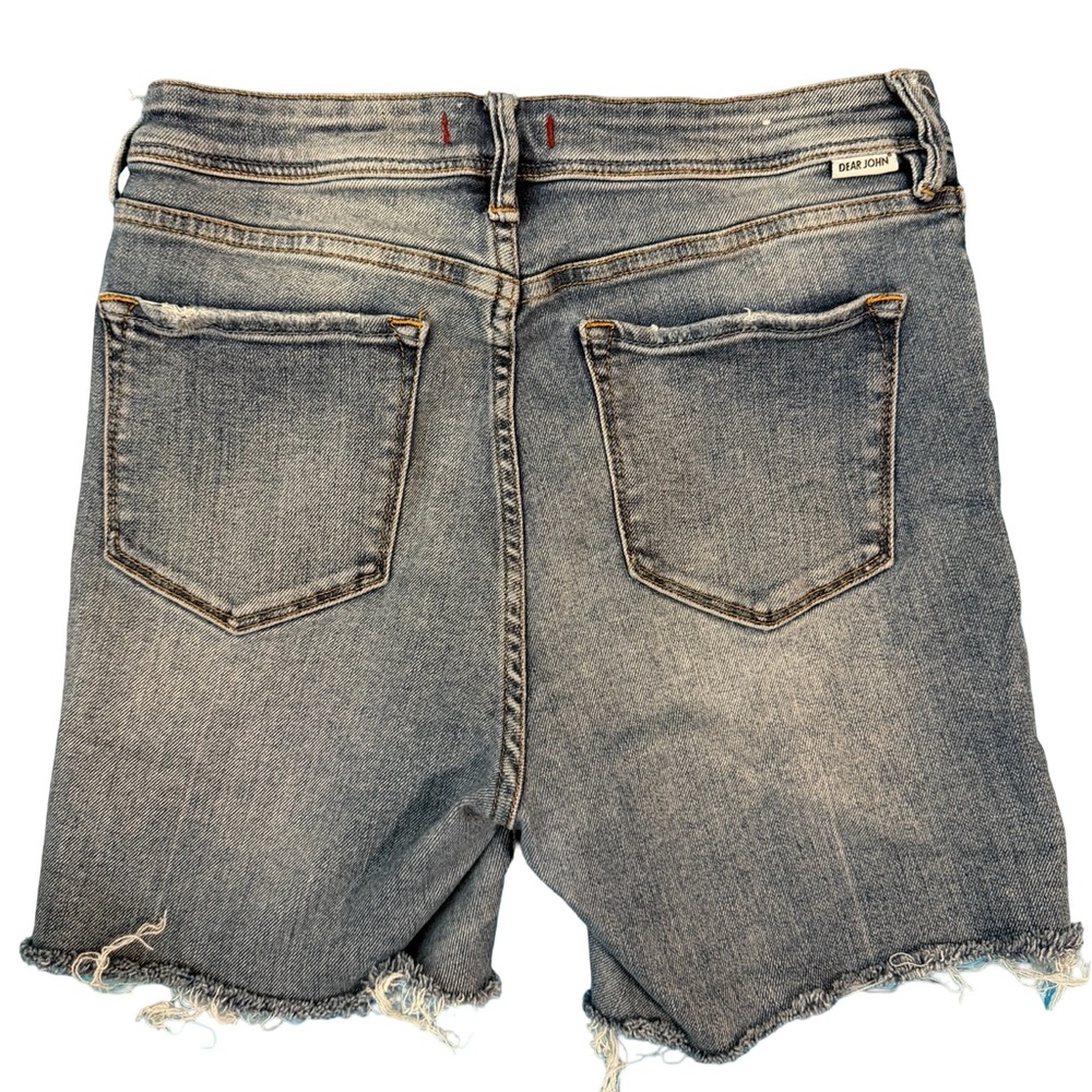 Dear John Frayed Hem Blue Jean Shorts size 29, Olivia High Rise - Picture 3 of 6